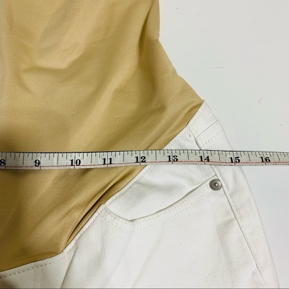 LOFT petites maternity white skinny jeans - Picture 9 of 10